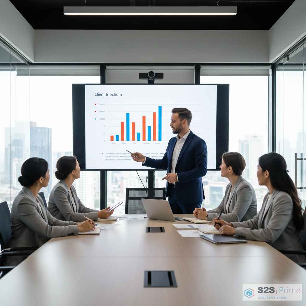 Professional business meeting